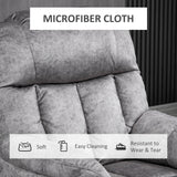 HOMCOM Power Lift Chair, Electric Recliner for Elderly, Compact Living Room Chair with Side Pocket & Remote Control, Grey