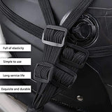 Luggage tensioner Helmet Luggage Strapping Rope Bicycle Tension Belt with Hook Elastic Luggage Belt Motorcycle Luggage Lashings Strap Tab Gear Rear Bag
