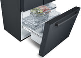 Bosch – 800 Series 21 Cu. Ft. French Door Counter-Depth Smart Refrigerator – Black stainless steel