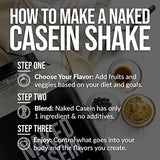 NAKED nutrition Naked Casein – Vanilla Micellar Casein Protein – 5 Pound Bulk, Gmo-Free, Gluten-Free, Soy-Free, Preservative-Free – Stimulate Muscle Growth – Enhance Recovery – 61 Servings